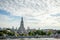 Wat Arun, Thailand - July 29, 2019: Wat arun temple bangkok city or called Wat ancient temple. Each year, thousands of tourists.