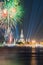 Wat arun under new year celebration time, Thailand.