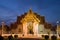 Wat Benchamabophit Marble Temple in Bangkok in the evening twilight. Thailand