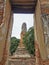 Wat Borom Phut ta ram with Buddha statue, The Ancient Temple in Ayutthaya Historical Park