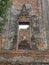 Wat Borom Phut ta ram with Buddha statue, The Ancient Temple in Ayutthaya Historical Park