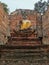 Wat Borom Phuta Ram with Buddha statue, The Ancient Temple in Ayutthaya Historical Park