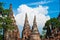 Wat Chaiwatthanaram, the historical park in Ayutthaya province o