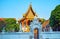 Wat Chang Taem behind the ornate gate, Chiang Mai, Thailand