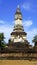 Wat chedi seven rows temple pagoda approach