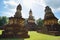 Wat Jedi Jed Teaw temple in Sukhothai province, Thailand.