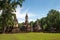 Wat Jedi Jed Teaw temple in Sukhothai province, Thailand.