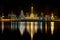 Wat Jong Klang Temple at night in Thailand