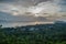 Wat Khao Tam Viewpoint with Lush Tropical Rain Forest and Ocean