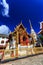 Wat Klang Wiang temple, ChiangRai at sunny day