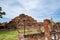 Wat Mahathat Buddhist temple and ruin view, one of the most important historic temples within Historical site of Ayutthaya, Th