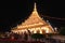 Wat Nong Waeng,the Royal temple, Khon Kaen, Thailand, night tim