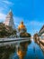Wat Paknam Bhasicharoen, a temple, pagoda and Buddha statue in Bangkok Thailand