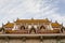 Wat Pariwat Temple roof showed heaven kingdom with many god stat