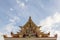 Wat Pariwat Temple roof showed jade emperor statue and heaven ki