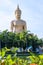 Wat Phikul Thong has a beautiful big Buddha statue in Singburi Province in Thailand