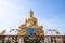 Wat Phikul Thong has a beautiful big Buddha statue in Singburi Province in Thailand