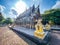 Wat Pho Rattanaram or Wat Poe Khu silver temple in Ratchaburi, Thailand