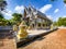 Wat Pho Rattanaram or Wat Poe Khu silver temple in Ratchaburi, Thailand