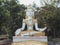 Wat Phra Bat Phu Phan, Khon Kaen DEC 09 2017:  Steep steps  luang-phor Phu Phan Kham, buddha sculpture a view from Ubolratana