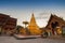 Wat phra that hariphunchai pagoda temple important religious traveling destination in lumphun province northern of thailand