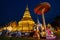 Wat Phra That Hariphunchai temple in Lamphun, Thailand