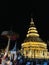 Wat Phra That Hariphunchaitemple golden pagoda