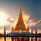 Wat Phra Kaew, Temple of the Emerald Buddha, Bangkok, Thailand generative AI