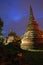 Wat Phra Si Sanphet temple at Ayutthaya, the second Thailand capital