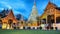 Wat Phra Singh temple ,Chiangmai Thailand. (dolly shot)