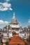 Wat Phrathat Khao Noi or Phra Phuttha Maha Utam Mongkhon Nanthaburi, on the top of Doi Khao Noi in Nan Thailand