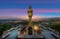 Wat Phrathat Khao Noi with Sunrise and the mist. This temple is the best location view of Nan province, Thailand