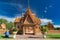 Wat Phrom Rangsi, Lopburi, Thailand : This temple has an ubosot with four porches. The bell-shape chedi is similar to the Phra
