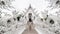 Wat Rong Khun White Teple, Buddhist Architecture, Chiang Rai Thailand