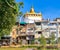 Wat Saket temple also known as Golden Mount view in Bangkok