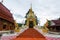 Wat Song Yot,A beautiful old temple in the middle of the valley in Mae Chaem District, Chiang Mai Province. Thailand