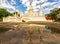 Wat Songtham Worawihan Temple in reflection.