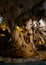 Wat tham Pu Wa temple in the cave in Kanchanaburi, Thailand