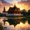 Wat Thung Setthi, Khon Kaen is top ten beautiful temple in Thailand. There has beautiful pagoda, Khon Kaen, Thailand.