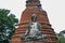 Wat Wora Chet Tha Ram, a Buddhist temple of archaeological park, Ayutthaya