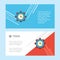 Watch abstract corporate business banner template, horizontal advertising business banner