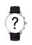 Watch with a black query mark