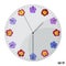 The watch dial with flowers. Summer concept. Flowers primrose a