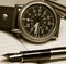 Watch and fountain pen