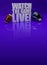 Watch the game live 3D text - american football background