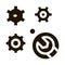 watch gears wrench icon Vector Glyph Illustration