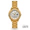 Watch gold diamonds vector.