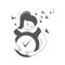 watch in hands take care of your time, black and white vector image