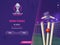 Watch Live Match of ICC Men\\\'s Cricket World Cup India 2023 Semi-Finals Based Poster Design with Realistic
