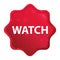 Watch misty rose red starburst sticker button